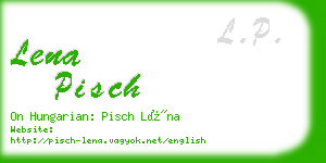 lena pisch business card
